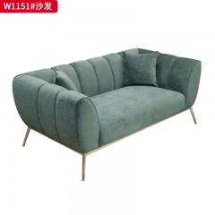 【精品】千匠一品 现代轻奢风格 布艺面料+高密度海绵+实木框架+五金脚架 时尚大气沙发W1151-J