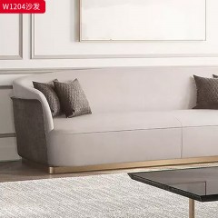 【精品】千匠一品 现代轻奢风格 优质布艺面料+实木框架+填充高密度海绵+五金 时尚大气沙发W1204-J