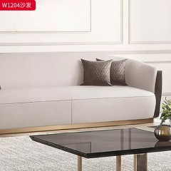 【精品】千匠一品 现代轻奢风格 优质布艺面料+实木框架+填充高密度海绵+五金 时尚大气沙发W1204-J