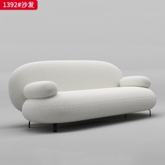 【精品】千匠一品 现代轻奢风格 羊羔绒面料+高密度海绵+实木框架 时尚大气沙发1392-L
