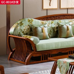 千匠一品 中式风格 刺猬紫檀红木 时尚大气沙发GC-801-L