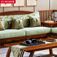 千匠一品 中式风格 刺猬紫檀红木 时尚大气沙发GC-801-L