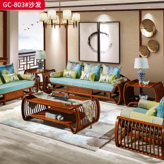 千匠一品 中式风格 刺猬紫檀红木 时尚大气沙发GC-803-L