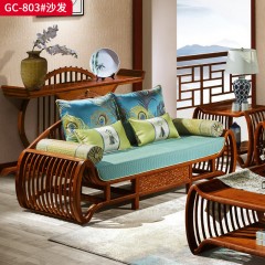 千匠一品 中式风格 刺猬紫檀红木 时尚大气沙发GC-803-L