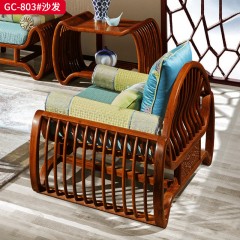 千匠一品 中式风格 刺猬紫檀红木 时尚大气沙发GC-803-L