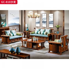 千匠一品 中式风格 刺猬紫檀红木 时尚大气沙发GC-810-L
