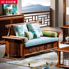 千匠一品 中式风格 刺猬紫檀红木 时尚大气沙发GC-810-L