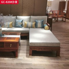 千匠一品 中式风格 刺猬紫檀红木 时尚大气沙发GC-820-L