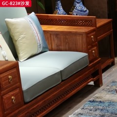 千匠一品 中式风格 刺猬紫檀红木 时尚大气沙发GC-823-L