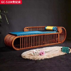 千匠一品 中式风格 刺猬紫檀红木 时尚大气贵妃床GC-510-L