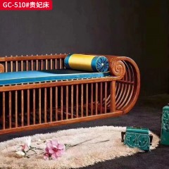 千匠一品 中式风格 刺猬紫檀红木 时尚大气贵妃床GC-510-L