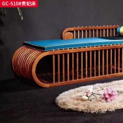 千匠一品 中式风格 刺猬紫檀红木 时尚大气贵妃床GC-510-L