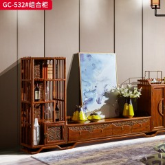 千匠一品 中式风格 刺猬紫檀红木 时尚大气组合柜GC-532-L