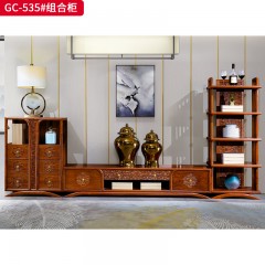 千匠一品 中式风格 刺猬紫檀红木 时尚大气组合柜GC-535-L