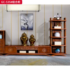 千匠一品 中式风格 刺猬紫檀红木 时尚大气组合柜GC-535-L