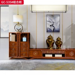 千匠一品 中式风格 刺猬紫檀红木 时尚大气组合柜GC-535-L