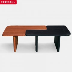 【特价产品】千匠一品 北欧风格 橡胶木贴白蜡木皮 时尚大气茶几组合C1302-J
