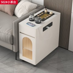 【特价产品】千匠一品 现代风格 岩板+板木结合+乌金石茶盘 时尚大气小茶台502#-J