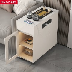 【特价产品】千匠一品 现代风格 岩板+板木结合+乌金石茶盘 时尚大气小茶台502#-J