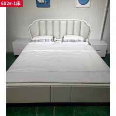 【特价产品】千匠一品 现代风格 科技布+高回弹海绵+橡木框架+坂木结合+桉木芯床边+月牙结构+七根松木床子 时尚简约床602 -1 606 206-L