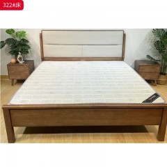 【特价产品】千匠一品 北欧风格 进口橡木+硅胶皮+高密度海绵+芬兰松静音床板 时尚简约床320#/321#/322#/323#-J