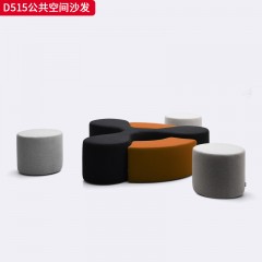 千匠一品 现代风格 麻布面料+高密度海绵+实木框架+实木多层板 时尚简约沙发D515-L