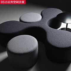 千匠一品 现代风格 麻布面料+高密度海绵+实木框架+实木多层板 时尚简约沙发D515-L