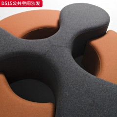 千匠一品 现代风格 麻布面料+高密度海绵+实木框架+实木多层板 时尚简约沙发D515-L