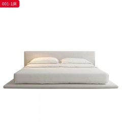 ●千匠一品 意式风格 舒适柔软磨砂布+高密度回弹海绵 时尚优雅床001-1-L