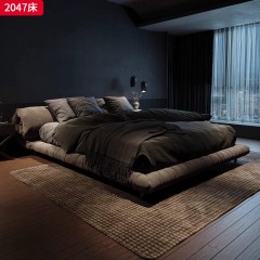 ●千匠一品 意式风格 绒感磨砂科技布面料+西伯利亚羽绒+丝绵填充+俄罗斯松木框架+松木排骨架 时尚优雅床2047-L