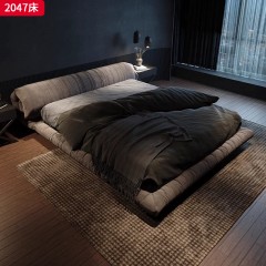 ●千匠一品 意式风格 绒感磨砂科技布面料+西伯利亚羽绒+丝绵填充+俄罗斯松木框架+松木排骨架 时尚优雅床2047-L