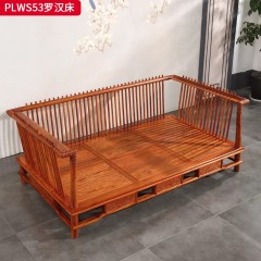 ●千匠一品 红木风格 刺猬紫檀木  大果紫檀木 时尚大气床PLWS53-L