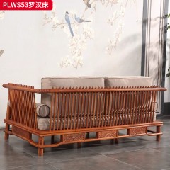 ●千匠一品 红木风格 刺猬紫檀木  大果紫檀木 时尚大气床PLWS53-L