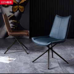 ●千匠一品 意式风格 回弹海绵+碳素钢架 时尚优雅餐椅037-L