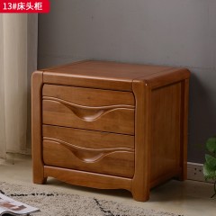 ●千匠一品 中式风格 橡木 时尚优雅床头柜13-J