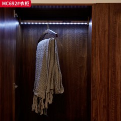 ●千匠一品 意式风格 黑胡桃木 极简主义衣柜MC692-J