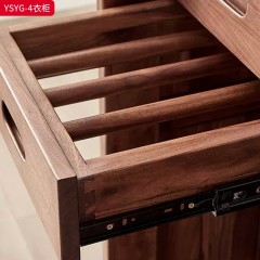 ●千匠一品 意式风格 北美黑胡桃木 极简主义衣柜YSYG-4-J