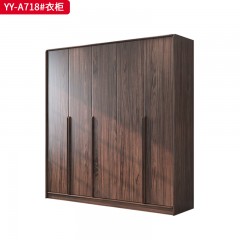 ●千匠一品 意式风格 黑胡桃木 极简主义衣柜YY-A718-J