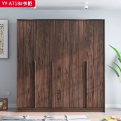 ●千匠一品 意式风格 黑胡桃木 极简主义衣柜YY-A718-J