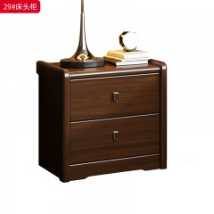 ●千匠一品 中式风格 实木+环保油漆 时尚优雅床头柜29-J