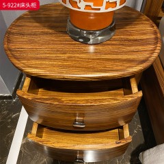●千匠一品 中式风格 乌金木+环保漆 时尚优雅床头柜5-922-J