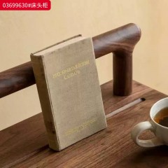 ●千匠一品 中式风格 北美胡桃木实木+环保水性漆 时尚优雅床头柜03699630-J