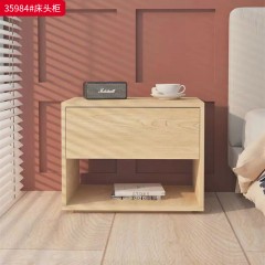 ●千匠一品 中式风格 E1级环保生态密度板+静音滑轨 时尚优雅床头柜35984-J