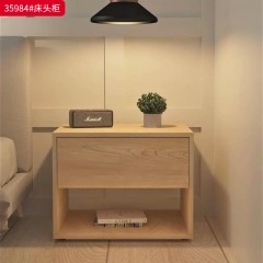 ●千匠一品 中式风格 E1级环保生态密度板+静音滑轨 时尚优雅床头柜35984-J