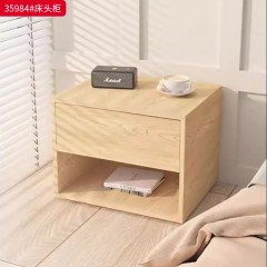 ●千匠一品 中式风格 E1级环保生态密度板+静音滑轨 时尚优雅床头柜35984-J