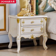 ●千匠一品 法式风格 橡木实木 时尚古典床头柜242466-J