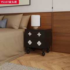 ●千匠一品 法式风格 实木多层板 时尚大气床头柜YS107-L