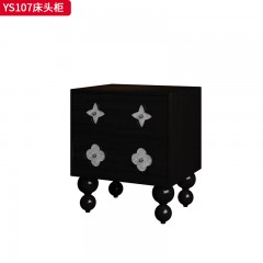 ●千匠一品 法式风格 实木多层板 时尚大气床头柜YS107-L