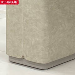 千匠一品 现代风格 实木内框架+全皮包覆工艺 时尚大气床头柜K13-J