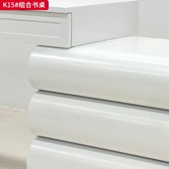 千匠一品 现代风格 实木内框架+全皮包覆工艺 时尚大气书桌K15-J